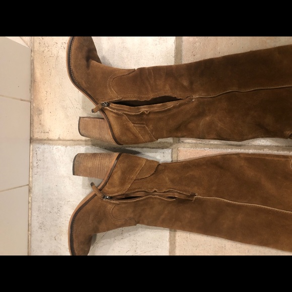 Steve Madden over the knee suede western boots - Picture 6 of 8